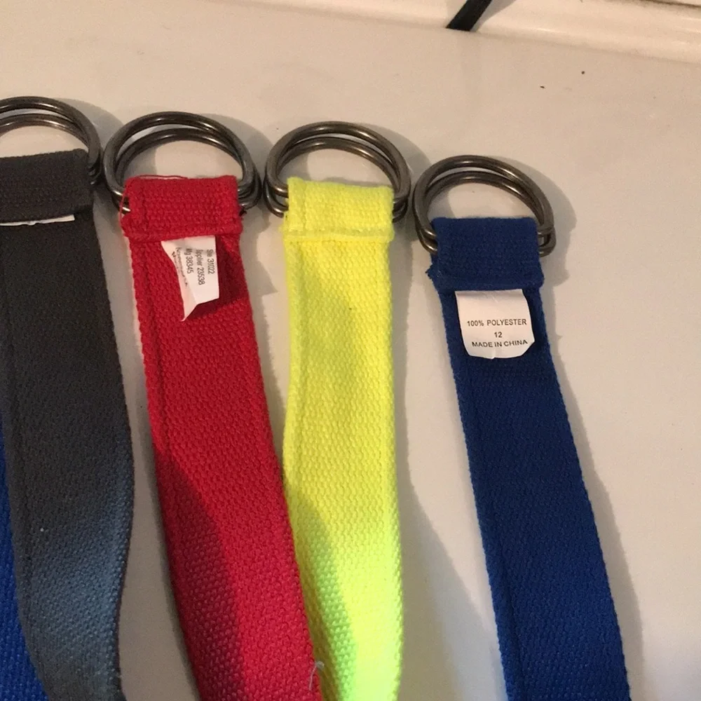 BELT BUNDLE 4 Canvas Belts Size 12